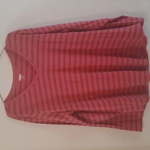 NWT - Old Navy - 2X - Pink Striped - Long Sleeve